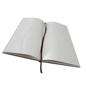 A5 Kraft Hardcover Notebook with Gold-Embossed Logo