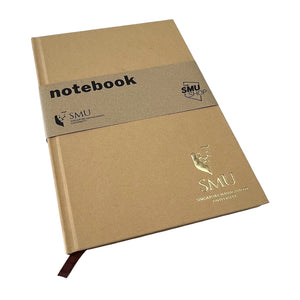 A5 Kraft Hardcover Notebook with Gold-Embossed Logo