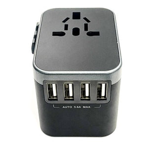 Travel Adapter with USB-C and USB-A Ports