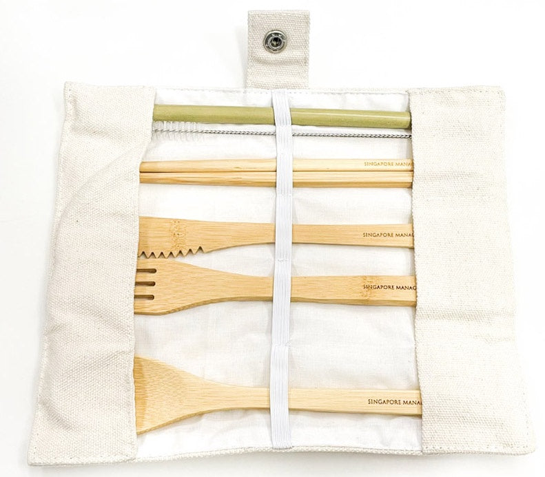 Bamboo Cutlery Set.